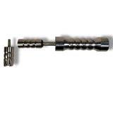 Anson PDR stainless steel slide hammer with interchangeable cold glue tabs for automotive dent repair.