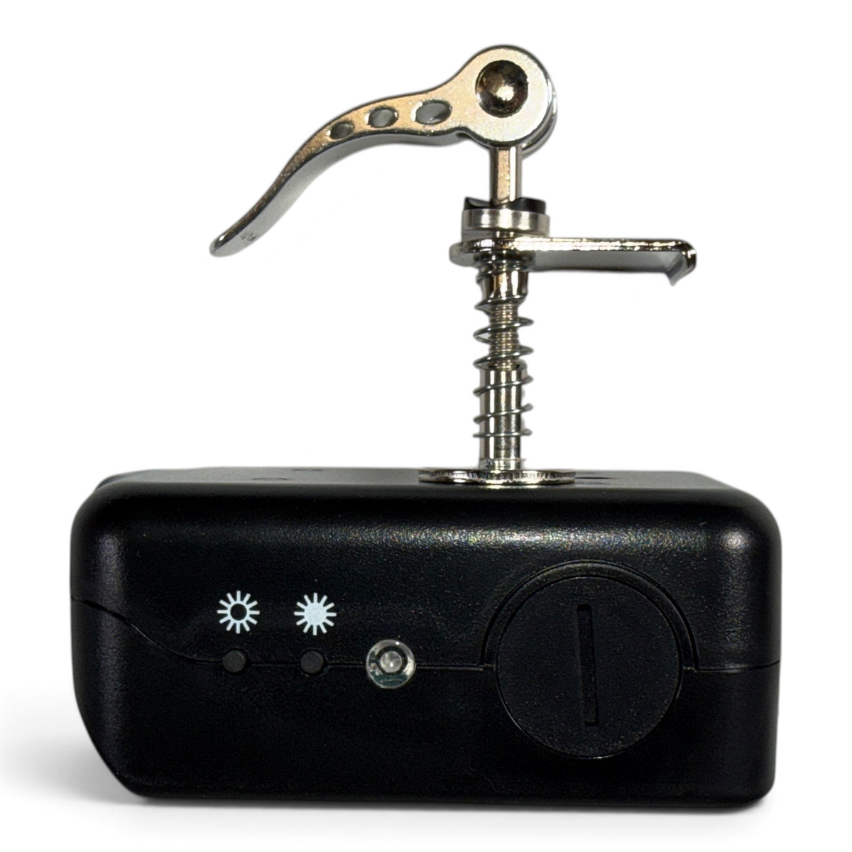 Anson PDR Elimadent Battery On Board B.O.B. power adapter with quick clamp for LED hail lights and built-in PWM dimmer.