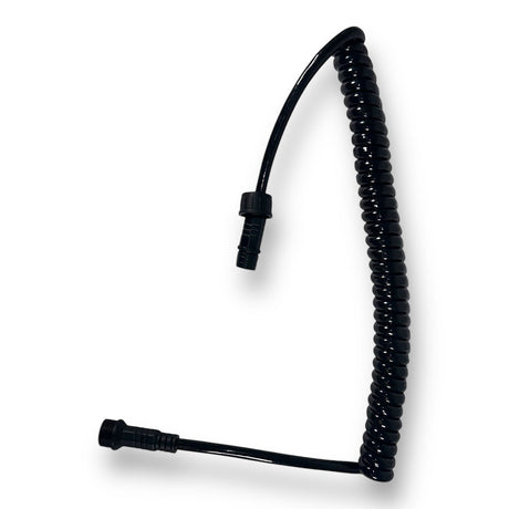 Anson PDR Elimadent black coiled power extension cable with connectors for PDR lights