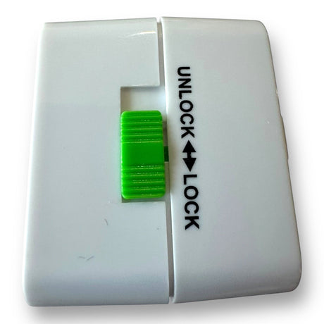 Anson PDR Elimadent X-Factor Flip Light, white with green unlock/lock switch. Features dimmable warm and cool LEDs.
