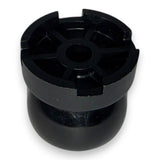 Elimadent black plastic universal accessory mount with a nut and bolt attachment point.