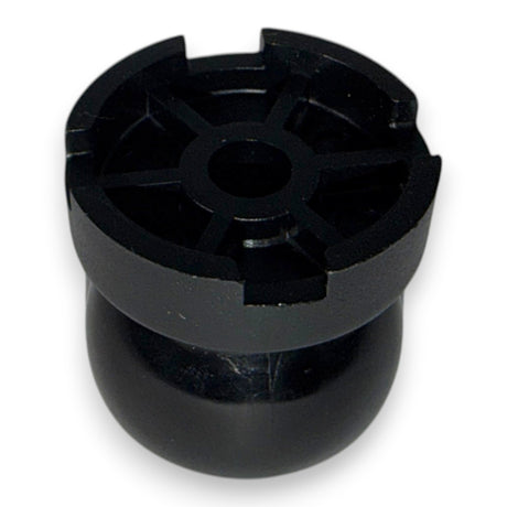 Elimadent black plastic universal accessory mount with a nut and bolt attachment point.