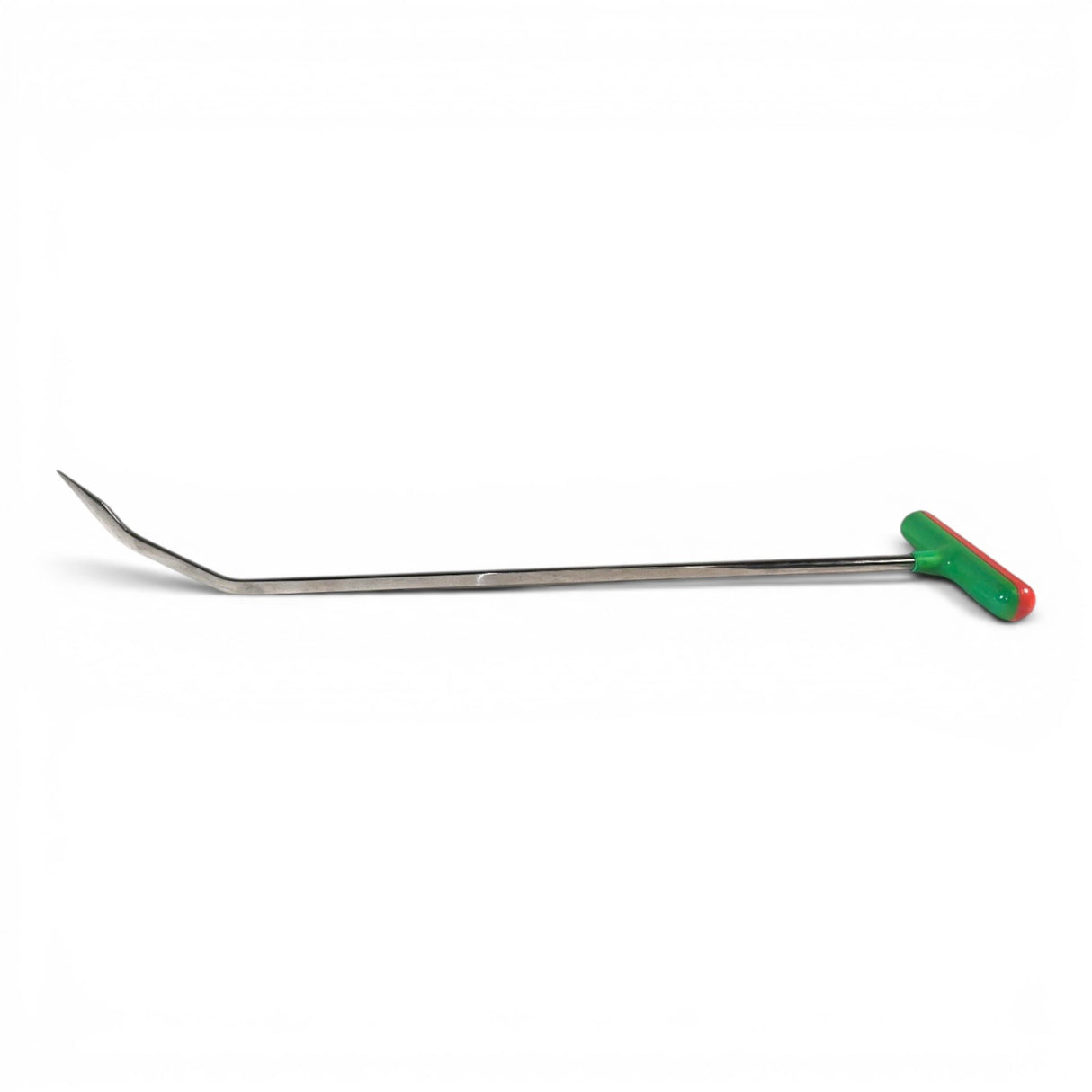 Anson PDR Double Shot Fixed Handle PDR tool with stainless steel shaft and SHARP tip. Ergonomic T-handle in red and green.
