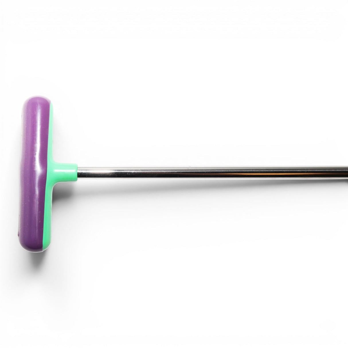 Anson PDR Tequila Tools Double Shot Fixed Handle with purple and green T-handle and stainless steel shaft.