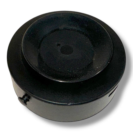 Anson PDR black metal auto cup base with suction top, designed for X-Factor Flip light.