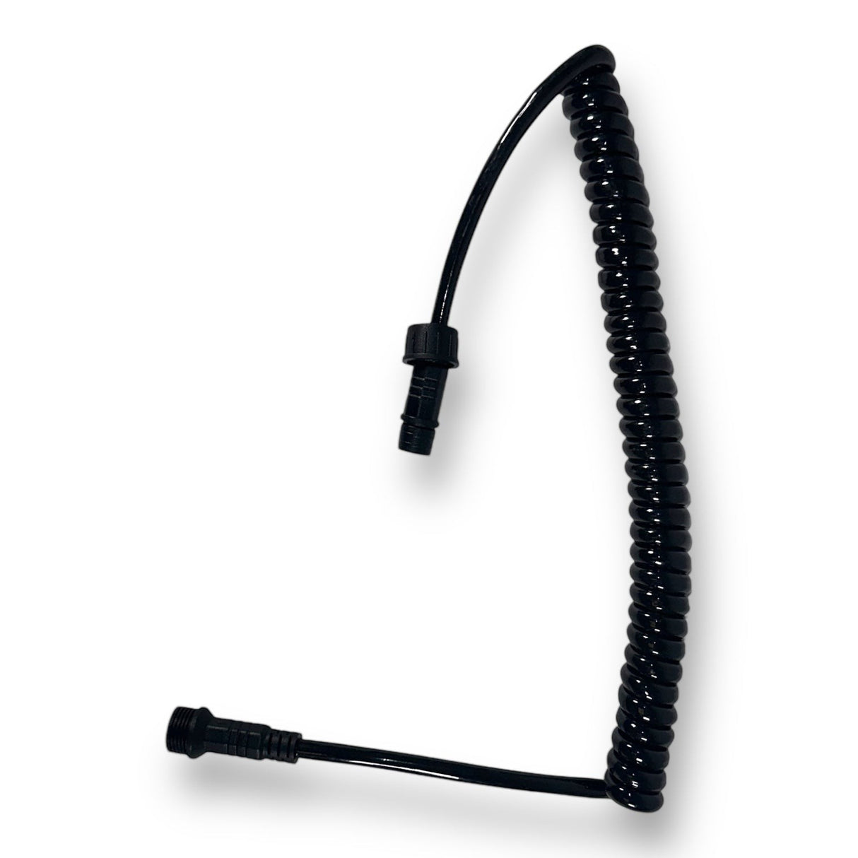 Anson PDR black coiled power cable with connectors for PDR lights