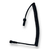 Anson PDR black coiled power cable with connectors for PDR lights