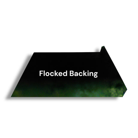 Anson PDR black polycarbonate window guard for paintless dent repair with a protective flocked backing and wide lip.