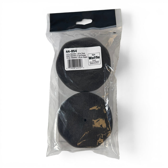 Anson PDR 3.5-inch black micro waffle foam polishing pads in a two-pack plastic retail bag.