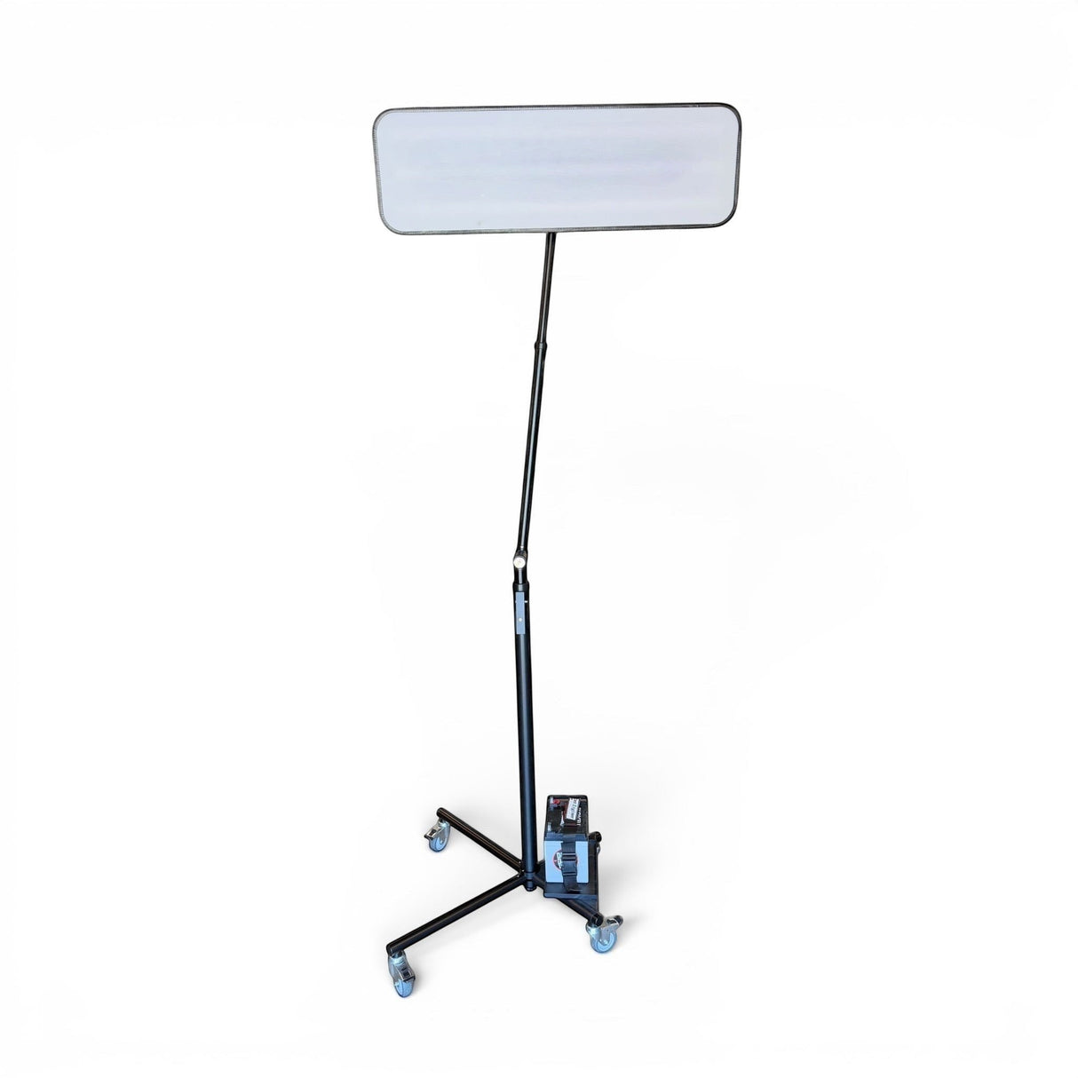 Anson PDR BLE Light Stand with adjustable boom, battery tray, and heavy-duty wheels for professional lighting setups.