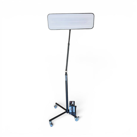 Anson PDR BLE Light Stand with adjustable boom, battery tray, and heavy-duty wheels for professional lighting setups.