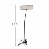 Anson PDR BLE X Light Stand with adjustable height up to 9.5 feet, black powder-coated frame, and locking casters.