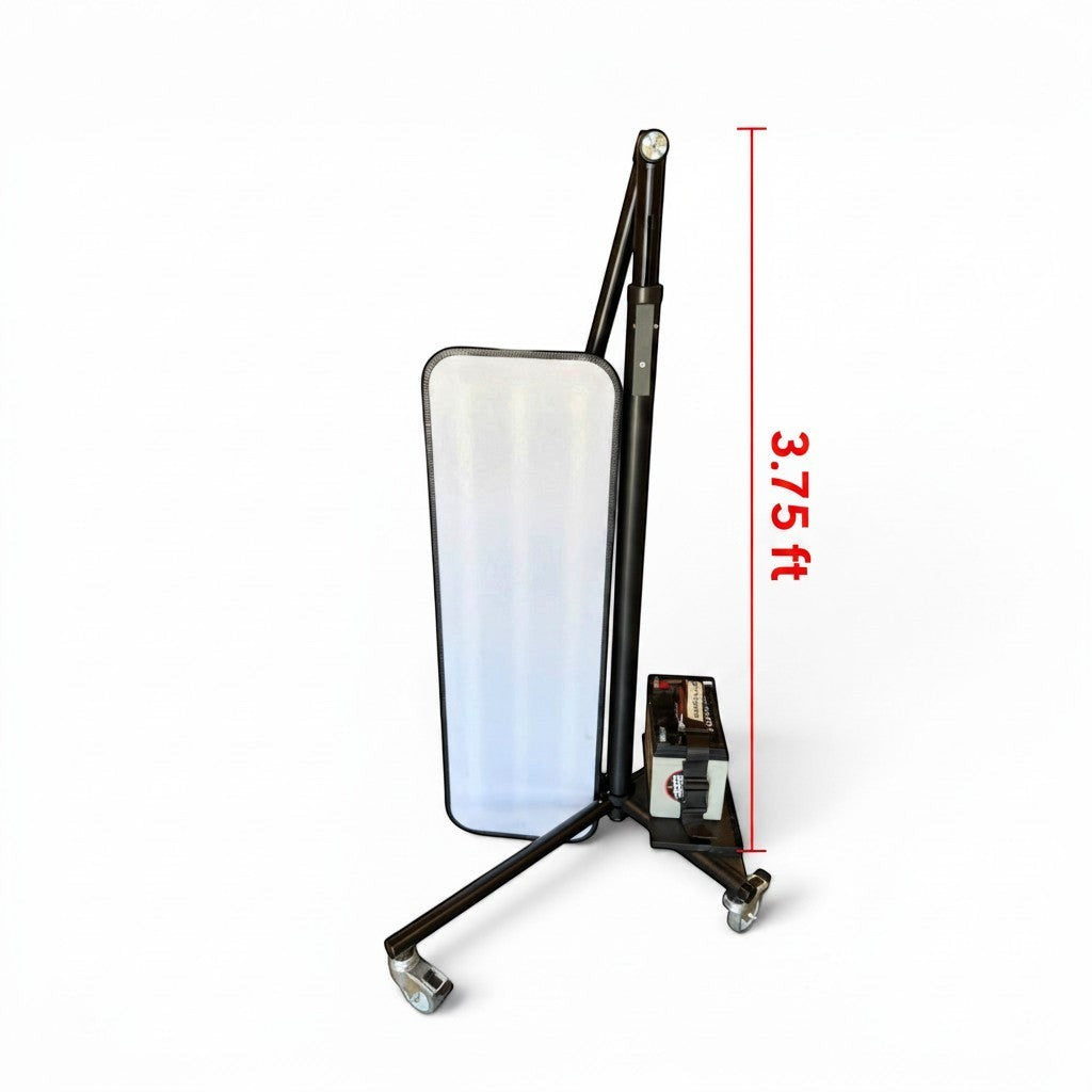 Anson PDR BLE X Light Stand with adjustable height, locking casters, and battery tray for professional PDR work.