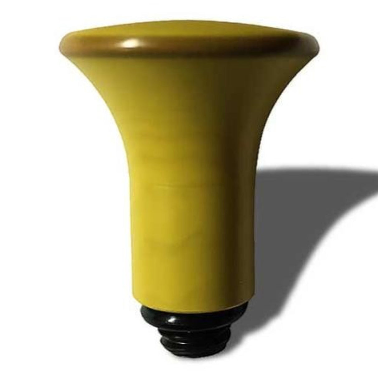Anson PDR yellow blending tip with a slight dome shape and threaded black base.