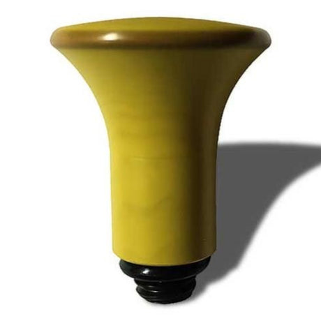 Anson PDR yellow blending tip with a slight dome shape and threaded black base.