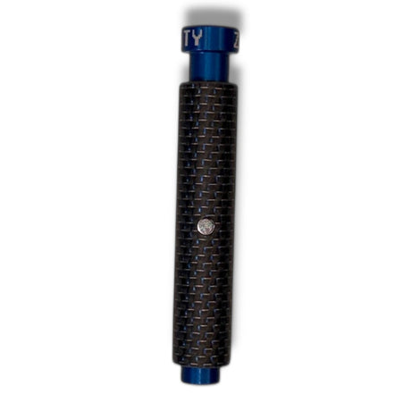 Anson PDR Dent Vision ShockBlocker blue knockdown tool with a carbon fiber sleeve and magnetized shaft.