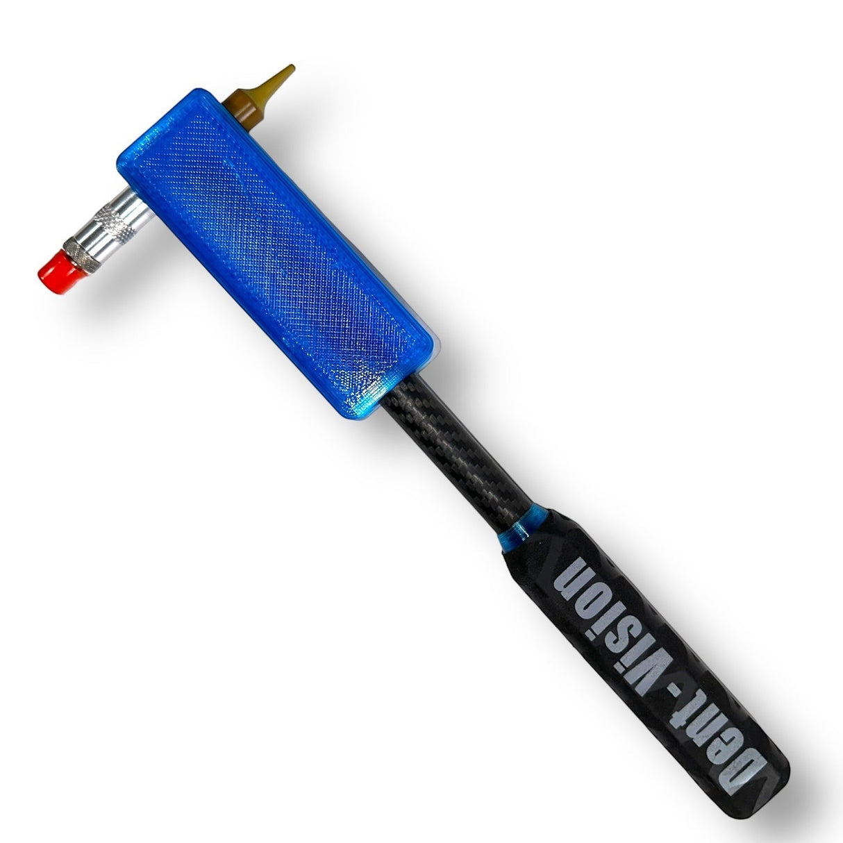 Anson PDR Dent Vision Dent Zapper Paddle in blue with a carbon fiber shaft and ergonomic handle for dent repair.