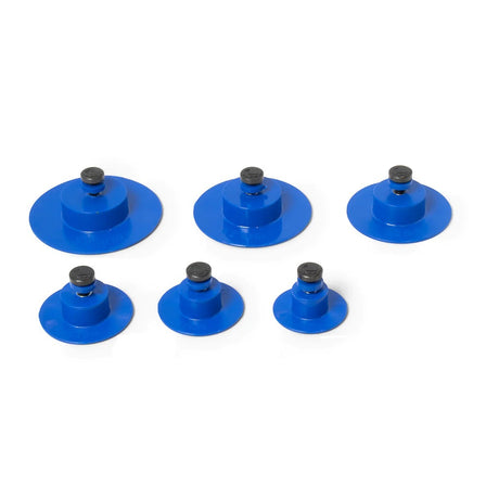 Anson PDR Dead Center SuperTab blue glue tabs in various sizes for professional paintless dent repair