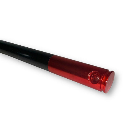 Anson PDR Dead Dent Tools The Wood carbon fiber hail rod featuring a red metal tip attachment point
