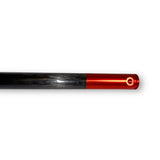 Anson PDR Dead Dent Tools The Wood carbon fiber hail rod with a red metal tip attachment