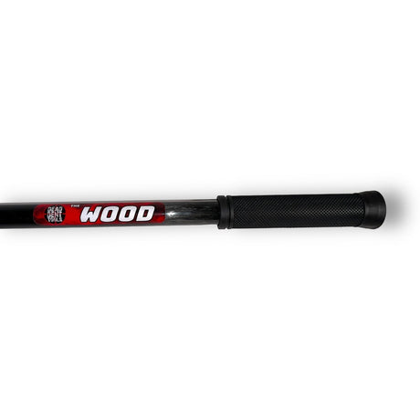 Anson PDR Dead Dent Tools The Wood 56-inch carbon fiber hail rod featuring a black comfort grip handle.