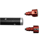 Anson PDR Hail King Rod 4.0 carbon fiber PDR rod with red aluminum twist lock connectors and interchangeable tips.