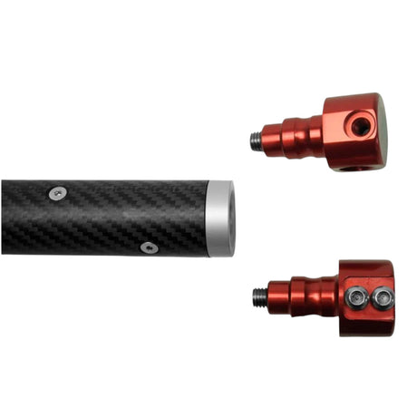 Anson PDR Hail King Rod 4.0 carbon fiber PDR rod with red aluminum twist lock connectors and interchangeable tips.