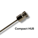 Anson PDR stainless steel Compact HUB Door Lord tool featuring a shaved rod design and interchangeable tip attachment.