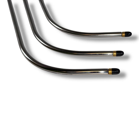 Anson PDR Slow J Compact Hub interchangeable PDR rods with black tips and gold accents, designed for tight spaces.