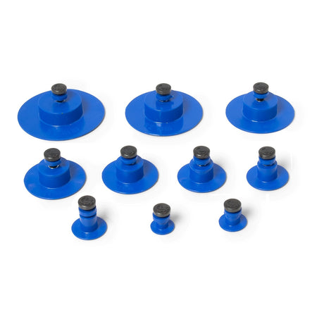 Anson PDR Dead Center SuperTab variety pack featuring blue glue tabs with threaded Stafast system for dent repair.