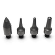 Anson PDR Dead Dent Tools 4-piece ballistic knockdown tip set for paintless dent repair with various point shapes.