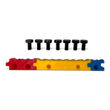 Anson PDR Dent-Slayer Slay-Go modular leverage block in red, yellow, and blue with seven black plastic locking screws for PDR