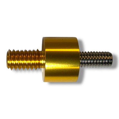Anson PDR Dent Vision 2 Face cold glue tab adaptor with gold and silver threaded ends for slide hammers