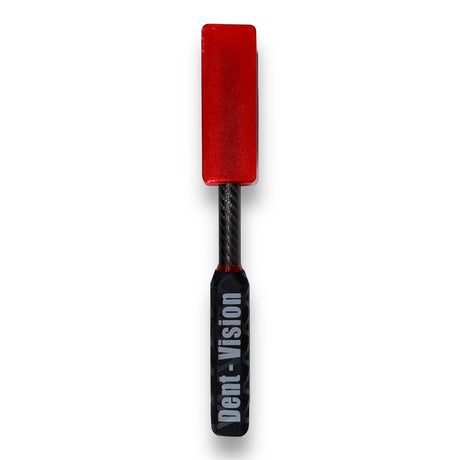 Anson PDR Dent Vision Dent Zapper Paddle in red with a carbon fiber shaft and ergonomic handle for dent repair