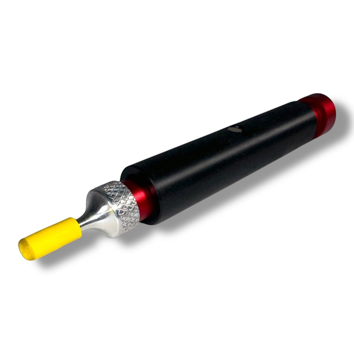Anson PDR Dent Vision ShockBlocker X4 knockdown tool with a yellow tip and black and red aluminum body.