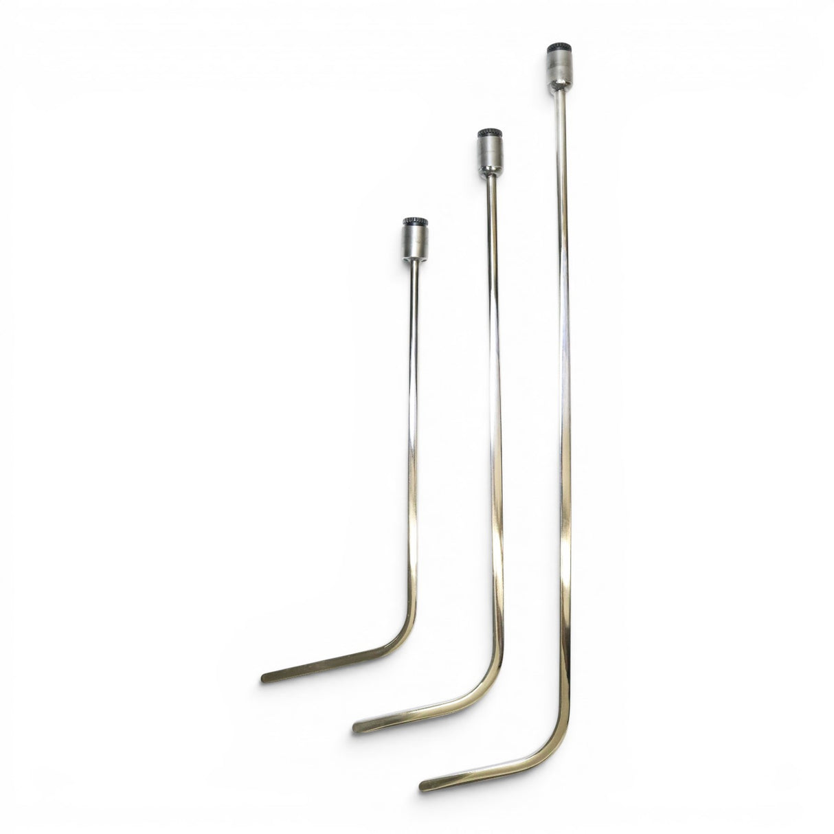 Anson PDR Tequila Tools Door Lord Blade Hub set with three metal rods of varying lengths and a tactical T-handle. Each rod has a bent tip.