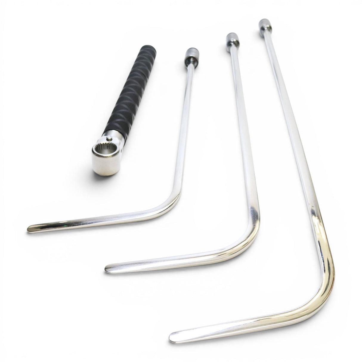 Anson PDR Tequila Tools Door Lord Blade Hub set with tactical Guerrilla Grip and three L-shaped metal rods.