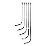 Anson PDR Door Lord compact 3/8 inch diameter bladed dent repair tools in various lengths with tapered shafts.