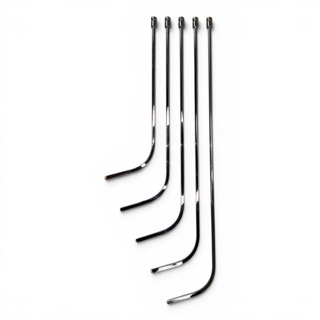 Anson PDR Door Lord compact 3/8 inch diameter bladed dent repair tools in various lengths with tapered shafts.