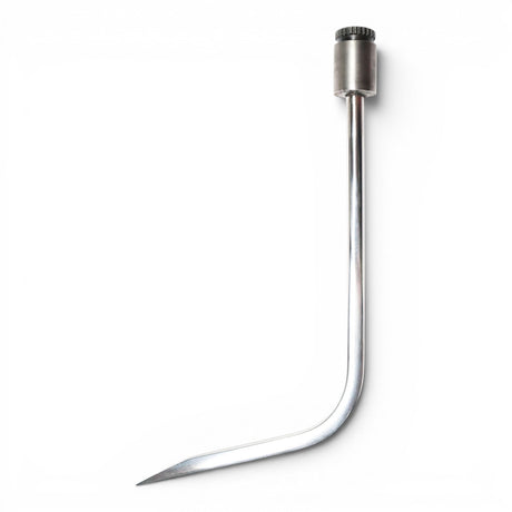 Anson PDR Tequila Tools Door Lord Sharp Hub rod with a 5-inch kick, sharp tip, and knurled end. Metal construction.