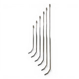 Anson PDR stainless steel double shot blade hub rods with double bend and blade tips, available in multiple sizes.