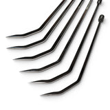 Anson PDR stainless steel double bend sharp tip rods for PDR tools, set of 6.
