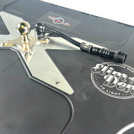 Anson PDR ElimaDent Fatty PDR Light v2 with adjustable ball mount and black power cord. Features rubber bumpers and LED track system.