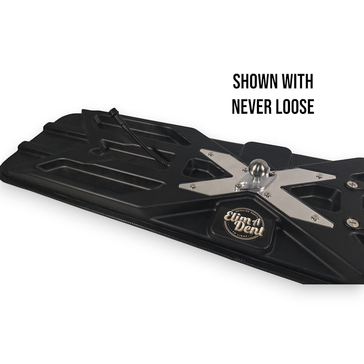 Anson PDR Elimadent X-Factor 48" PDR light with ridged black housing and metal X-brace mount.