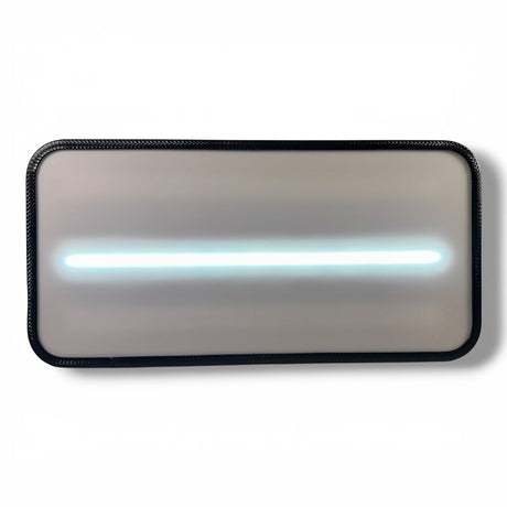 Anson PDR Elimadent X-Factor Mini 14" PDR light with a bright blue LED strip and black protective band.