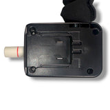 Anson PDR Elimadent X-Factor Mini wide PDR light with black housing and a white connector with red stripe.
