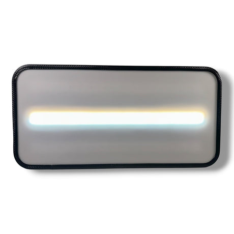 Anson PDR Elimadent X-Factor Mini wide 20" PDR light with dual white and yellow LED illumination and black protective trim.