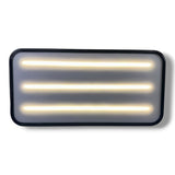 Anson PDR Elimadent X-Factor Mini wide 20" PDR light with three bright LED strips and a black protective band.