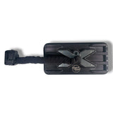 Anson PDR Elimadent X-Factor Mini wide 20" PDR light with black ridged housing and silver X accent.