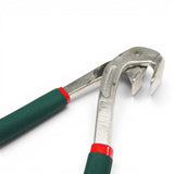 Anson PDR fender lip edge pliers with green anti-slip rubber grips and hardened stainless steel jaws.